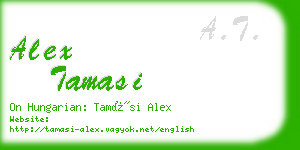 alex tamasi business card